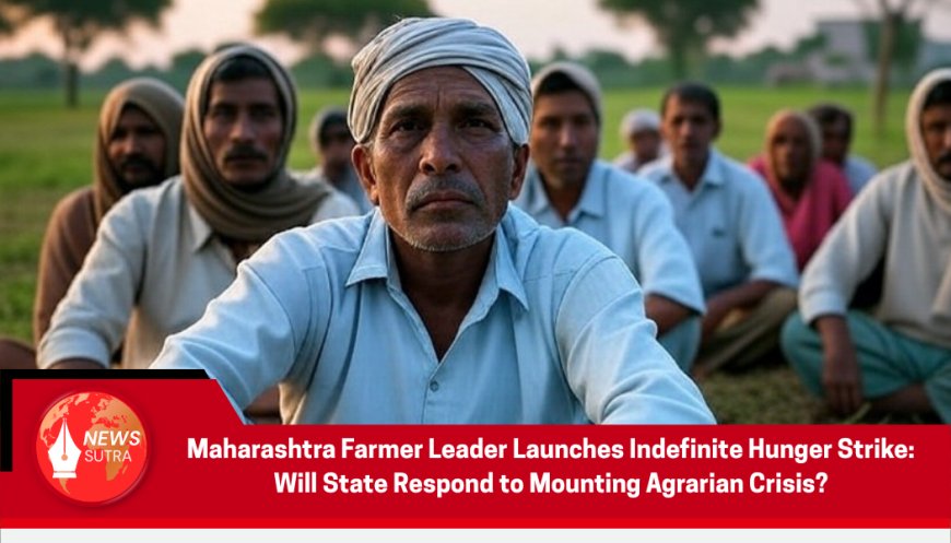 Maharashtra Farmer Leader Launches Indefinite Hunger Strike: Will State Respond to Mounting Agrarian Crisis?