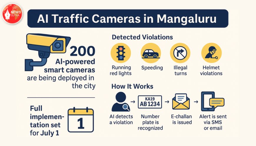 Mangaluru’s AI Traffic Overhaul: 200 Smart Cameras Go Live to Curb Violations, Full Rollout by July 1