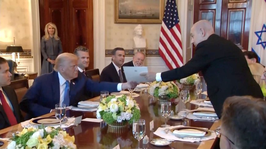 Netanyahu Presents Trump With Nobel Peace Prize Nomination for Abraham Accords