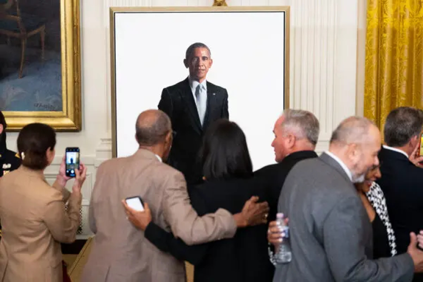 Trump Shoves Obama Portrait Behind Closed Doors in White House Redecorating Shake-Up
