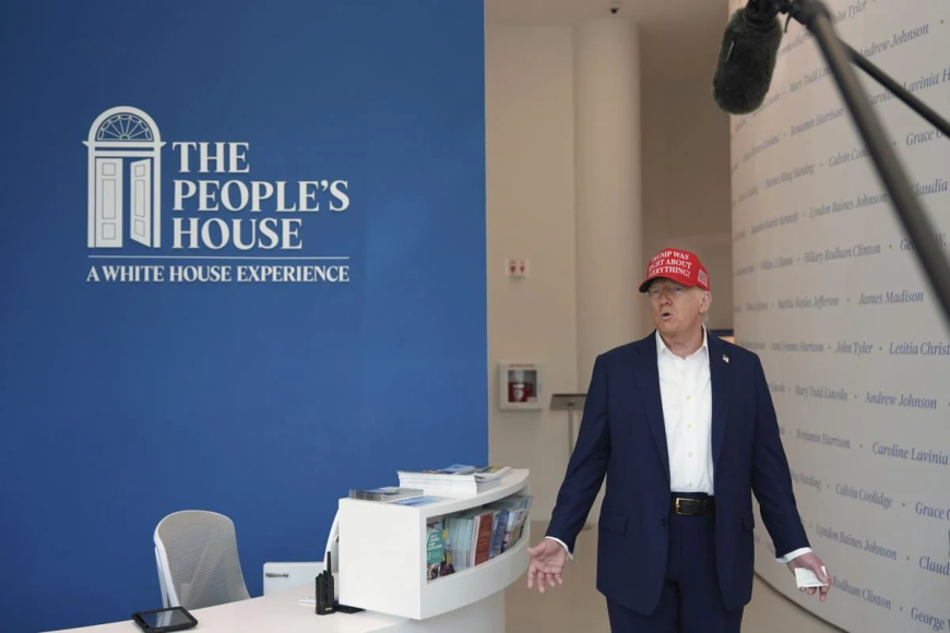 Trump's Visit to 'The People’s House' Exhibit: Symbolism Amid Political Turmoil