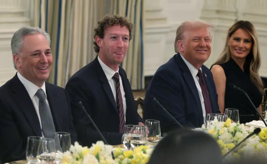 Tech Chiefs Toast Trump at White House Dinner in Push for Innovation