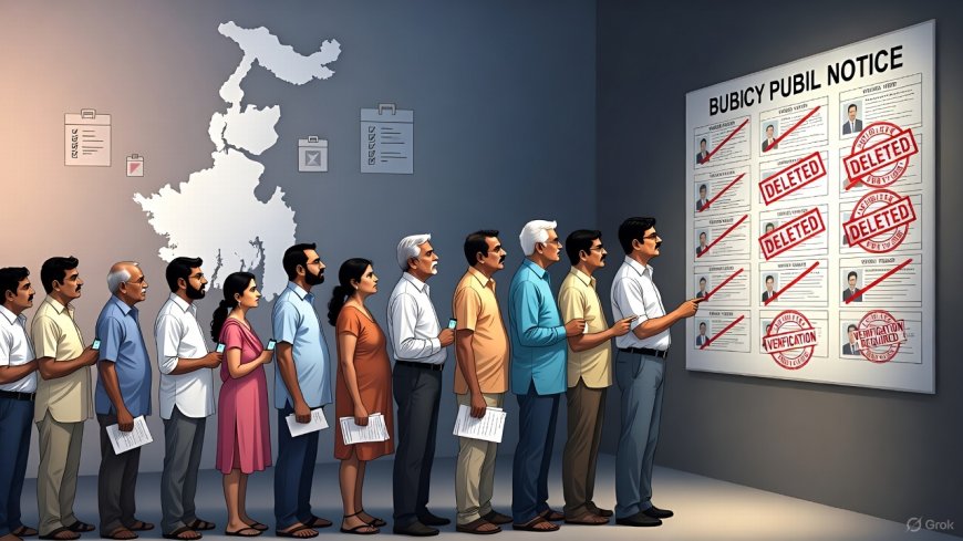 West Bengal Voter Roll Shock: 58 Lakh Deleted as Draft SIR Flags 24 Lakh ‘Dead’ Voters